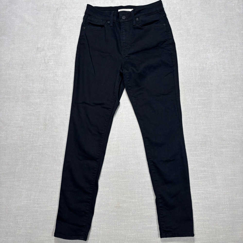Levi's 721‎ High Rise Skinny Jeans Black Stretch Women's Size 28